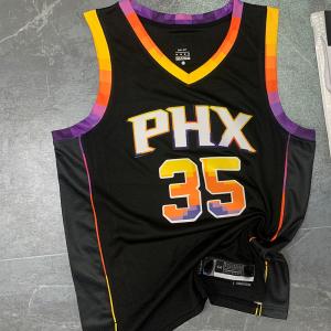 China Orange Black NBA Team Jerseys 35 Fabric Basketball Jersey wholesale