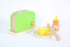 China Toddler'S Wooden Toaster Toy , Soild Wood Childrens Play Kitchen Sets wholesale