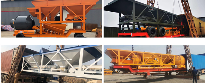 XDEM Mobile Concrete Mixing Station YHZS100 Batching Plant