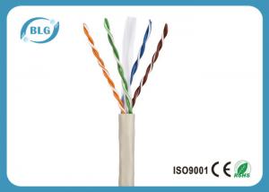 China Gigabit Ethernet Cat6 LAN Cable 23AWG 24AWG UTP Category 6 Cable PVC Jacket on sale