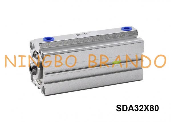 Quality Airtac Type SDA32X80 Pneumatic Compact Air Cylinder 32mm Bore 80mm Stroke for sale