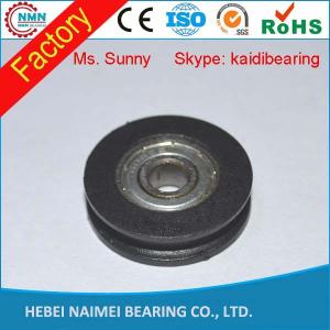 China Electric cable nylon wire guide pulley wheels with bearings wholesale