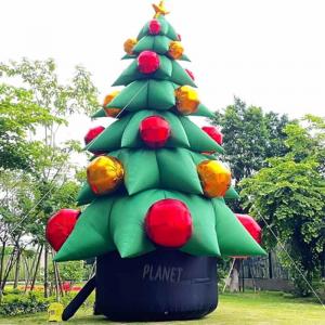 China Outdoor Advertising Inflatable Christmas Tree Giant Xmas Tree Ornament Christmas Tree Decoration wholesale
