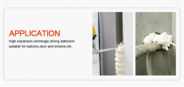 One Component Polyurethane Foam Spray With High Inflation Rate CE Approval