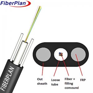 China FTTH Multi Core Loose Tube Type Fiber Optic Drop Cable on sale