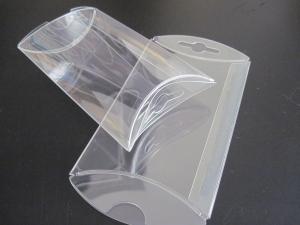 China gift box wholesale clear PVC box small pillow shape die cut  box wholesale