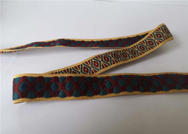 Quality 3cm Three Color Pattern Jacquard Custom Printed Elastic Ribbon For Garment Underwear Bags for sale
