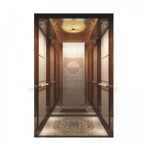 China Floor Marble Mosaic Car Design Elevator Cabin Decoration For Hotel Elevator / Passenger Lift wholesale