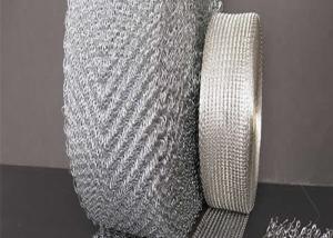China Stainless Steel Knitted Wire Mesh Tape 0.20mm 95% Filter For Catalytic Converter Mesh wholesale