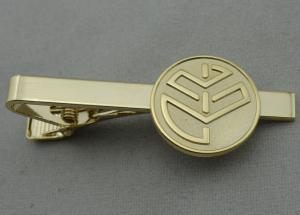 China Aluminum, Stainless Steel, Copper Stamping Personalized Tie Bar, Collar Tie Bars With Gold Plating wholesale