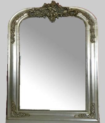 Quality French style wooden framed wall mirror, decorative mirror for sale