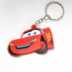 China 3D soft rubber car key chain wholesale