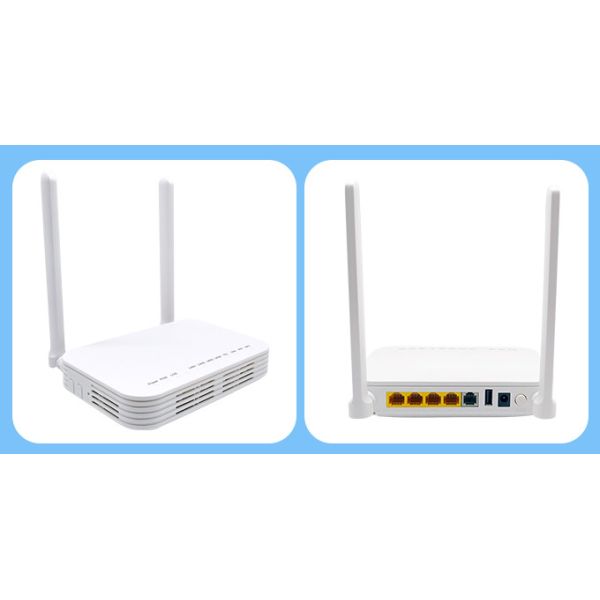 SC / UPC Connector GPON ONT ONU 1GE 3FE 1USB 1POTS WiFi For FTTX Applications