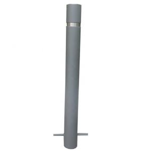 China Matte Grey Embedded Outdoor Bollard Powder Coated Metal Material For Road Traffic wholesale