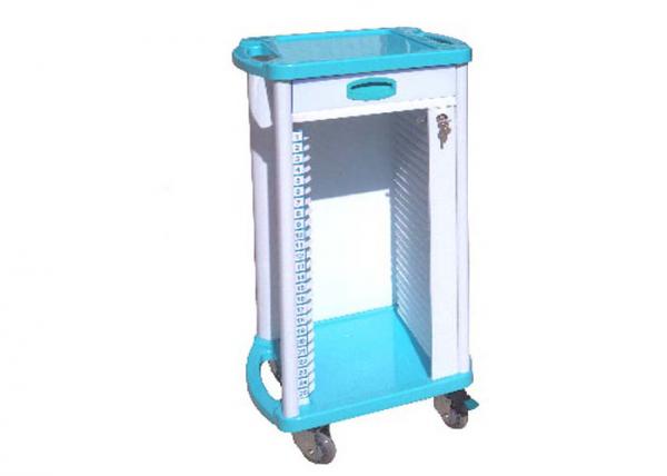 Quality 20 Shelves Abs Plastic Hospital Medical Trolley Medical Record Holder Trolley (ALS-MT109) for sale