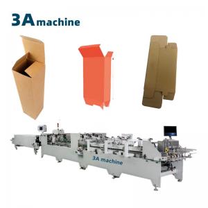 China Bottom Lock and Side Glue Cigarettes Paper Box Gluing Machine with 250g-650g Cardboard wholesale