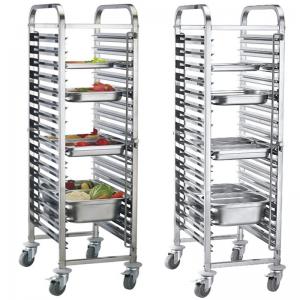 China                  201 304 316 Food Grade Stainless Steel 32 Trays Tray Trolly /Gastronorm Trolley/Food Trolley for Sale              wholesale