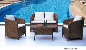 China 4pcs PE wicker high back sofa sets for outdoor -9010 wholesale