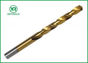 China HSS4341 Twist Drill Bit , Roll Forged Half Ground Tin Coated hss Drill Bits wholesale