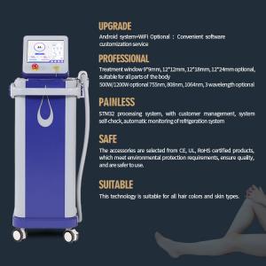 China Professional 1200w Diode Laser Hair Removal Machine 755nm 808nm 940nm 1080nm on sale