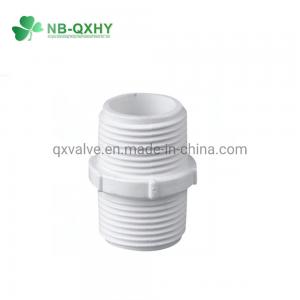 China 90°Tee PVC Pipe Fitting Male Coupling Adaptor for Water System in Round Head Code wholesale