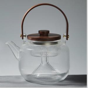 Leakproof CE Direct Heating Glass Teapot , Heat Resistant Glass Teapot With Infuser