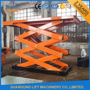 China 4T 7m Stationary Scissor Lift Table Vertical Cargo Lifting Elevator on sale