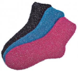 China Soft and Smooth Polyester Sock infused with aloe sofa in winter wholesale