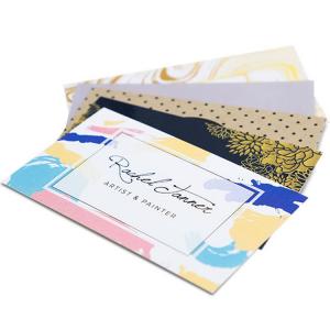 China Personality Printed Paper Business Cards Embossed Gold Foil Luxury Business Cards Printing wholesale