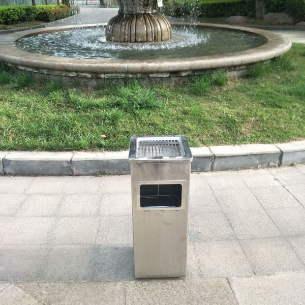 The Classic square Rigg Bucket Hotel Property Units Across the Crossing Stairs Lobby Trash Can Waste Bin