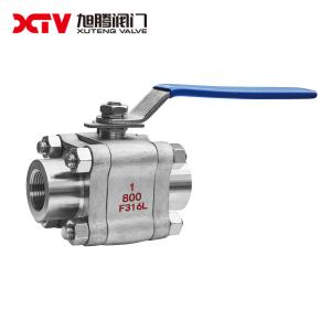 China High Pressure Female Thread Ball Valve 3PC Forged Steel Handle Function Relief Valve wholesale
