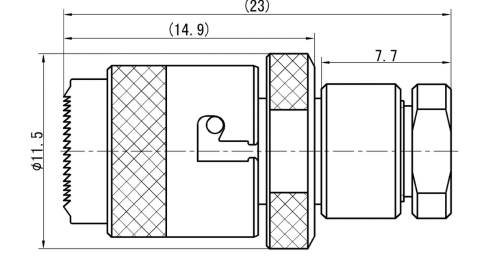 Self-Locking RF Connector – Axially Meshing, High Salt Spray, for UFB142A Cable