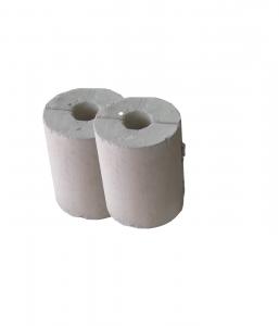 White Calcium Silicate Pipe Cover Insulation 650ºC For Power Plant