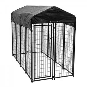 China 4x8x6 ft Outdoor Large Galvanized Welded Wire Dog Kennel With Cover wholesale