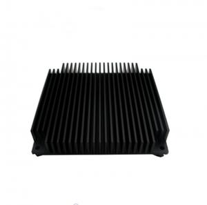 China Black Anodize Extruded Big Power Aluminum Heat Sink For Solar Energy Equipment wholesale