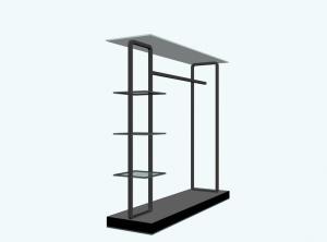 China Simpe And Elegant Design Metal Clothing Store Display Furniture / Garment Rack / Clothes Iron Stand wholesale