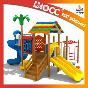 China 555 KG Commercial Wooden Playground Equipment 610 * 520 * 375 Cm Size wholesale