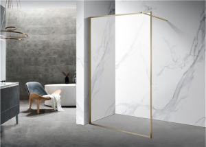 China golden Stainless Sliding 6mm Tempered Glass Shower Door 1200X2000mm wholesale