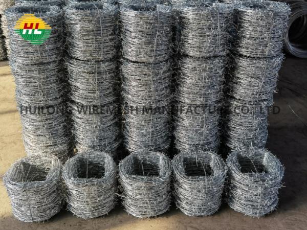 Quality 30feet Length Galvanized Barbed Wire 25kg Roll For Agriculture for sale
