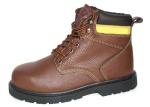 China High Ankle Leather Comfortable Steel Toe Shoes  , 43'' Size Industrial Work Shoes wholesale