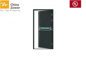 China Steel 90Min Panic Bar FD30 Frameless Fire Rated Doors wholesale