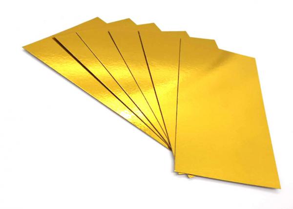 Quality Grey Back Cake Boards Metalized Shiny Laminated Gold Foil Paper for sale