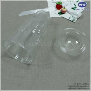 China 32 Oz Transparent PET Cups With Lid For  Coffee, Cold Drinks, Party, Plastic Disposable Cups-Disposable Cold Cups wholesale