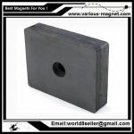 Size:F84X64X14/Ferrite block magnet for magnetic separator with high magnetic