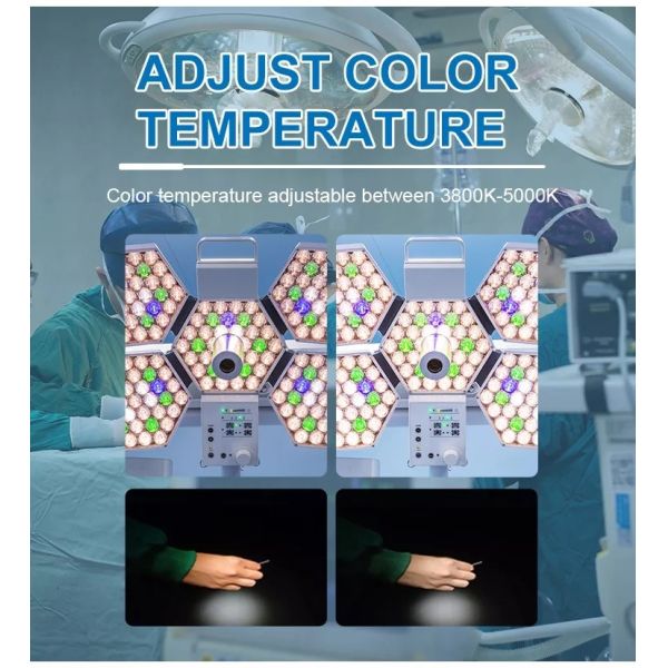 Adjust Colour Temperature High Grade Shadowless Surgical Lamp LED Ceiling Lamp