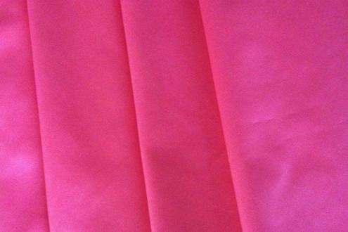 Quality 100 Polyester Satin Fabric By The Yard , Pink Stretch Satin Lining Fabric for sale