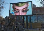 IP65/IP54 P6 LED Screen Outdoor Advertising Fixed Panel 3G / Wifi Wireless Pole