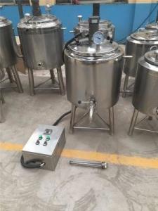 Pasteurizing Milk Mixing Machine , Homogenizer And Pasteurizer Electric Heating Emulsifying Mixing Tank