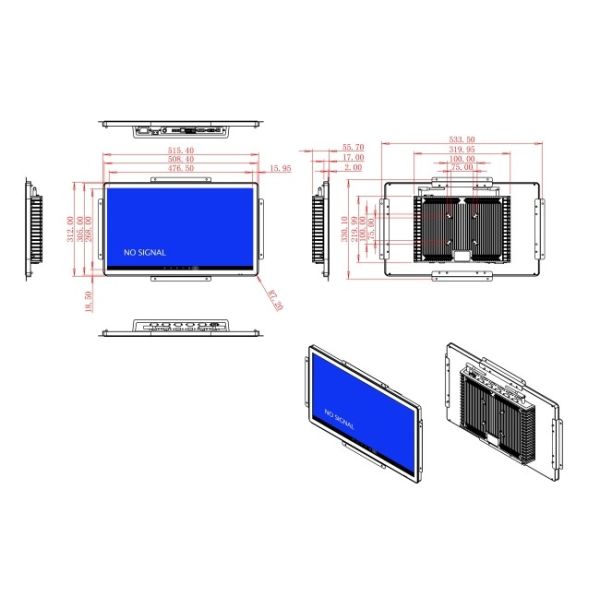 21.5-Inch Android All-in-One Tablet for Industrial Dashboards and Smart Retail Displays