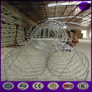 China Strong raozr barbed wire with  low price hot sales export to saudi . wholesale